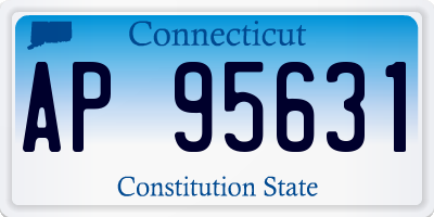 CT license plate AP95631