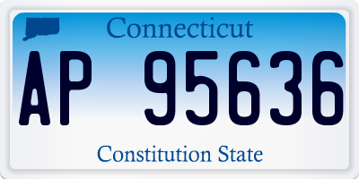 CT license plate AP95636