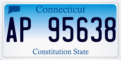 CT license plate AP95638