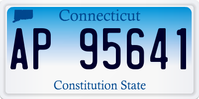 CT license plate AP95641