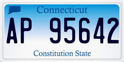 CT license plate AP95642