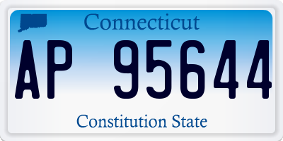 CT license plate AP95644