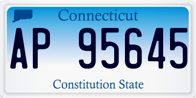 CT license plate AP95645