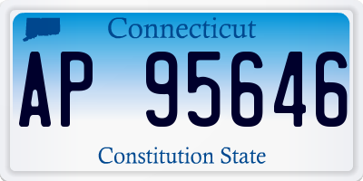 CT license plate AP95646