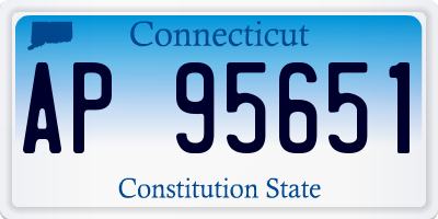 CT license plate AP95651