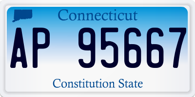 CT license plate AP95667