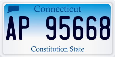 CT license plate AP95668