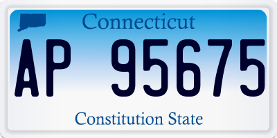 CT license plate AP95675