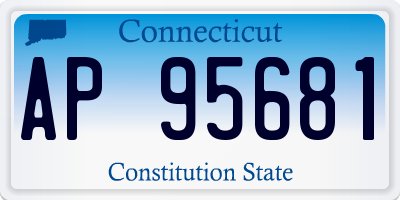 CT license plate AP95681