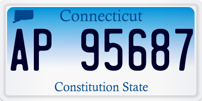 CT license plate AP95687