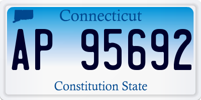 CT license plate AP95692