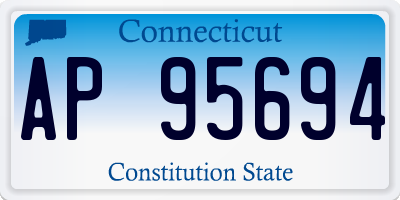 CT license plate AP95694