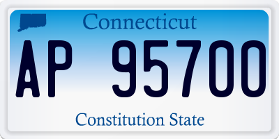 CT license plate AP95700