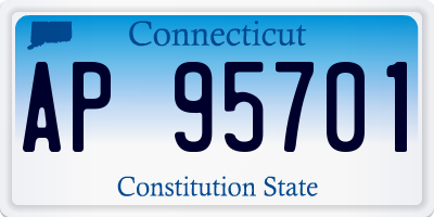 CT license plate AP95701