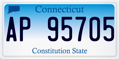 CT license plate AP95705