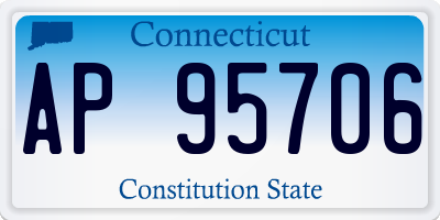 CT license plate AP95706