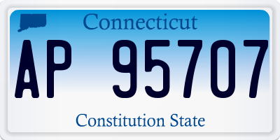 CT license plate AP95707