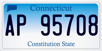 CT license plate AP95708