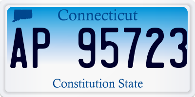 CT license plate AP95723