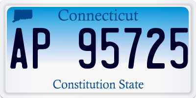 CT license plate AP95725