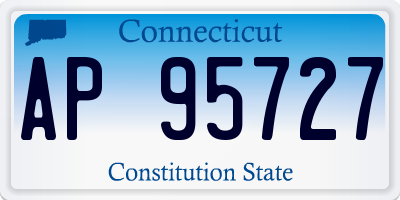 CT license plate AP95727