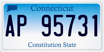 CT license plate AP95731