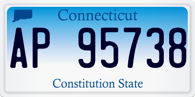 CT license plate AP95738
