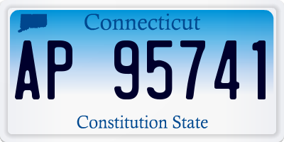 CT license plate AP95741