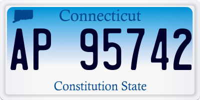 CT license plate AP95742