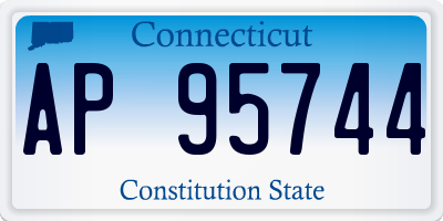 CT license plate AP95744