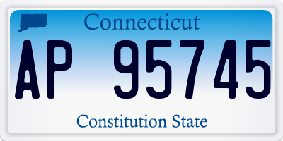 CT license plate AP95745