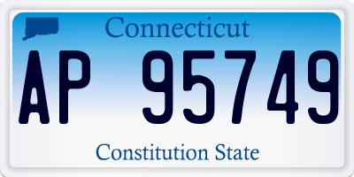 CT license plate AP95749