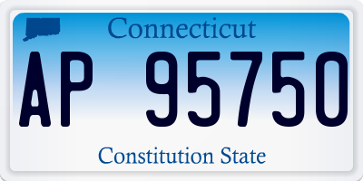 CT license plate AP95750