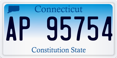 CT license plate AP95754