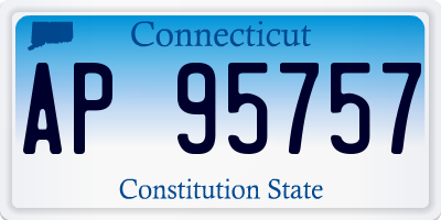 CT license plate AP95757