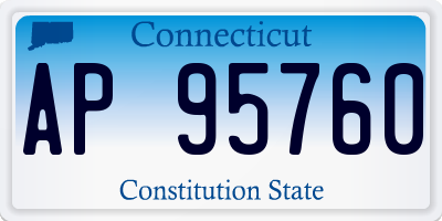 CT license plate AP95760