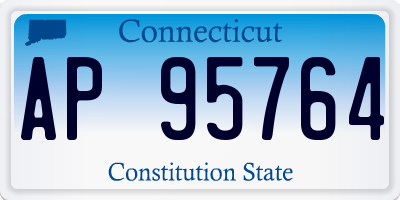 CT license plate AP95764