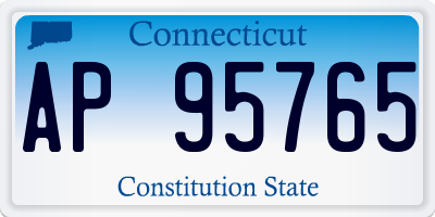 CT license plate AP95765