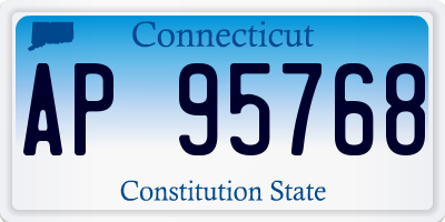 CT license plate AP95768