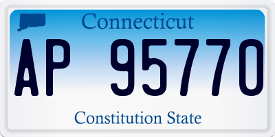 CT license plate AP95770