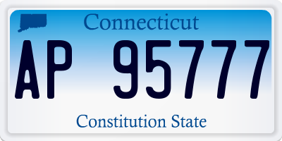 CT license plate AP95777