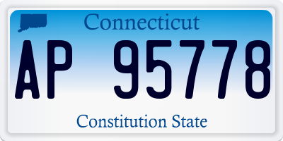 CT license plate AP95778