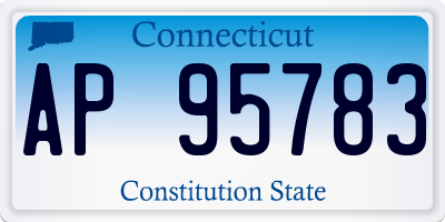 CT license plate AP95783