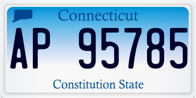 CT license plate AP95785