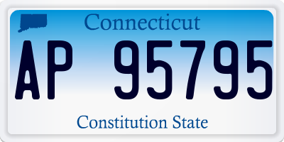 CT license plate AP95795