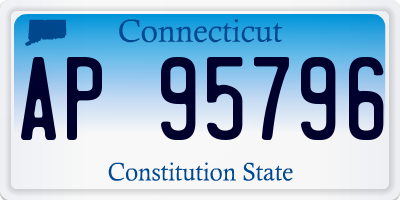 CT license plate AP95796