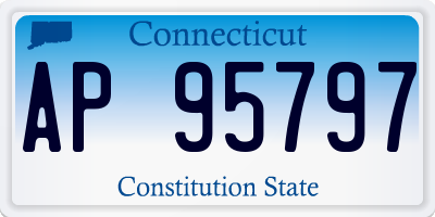 CT license plate AP95797