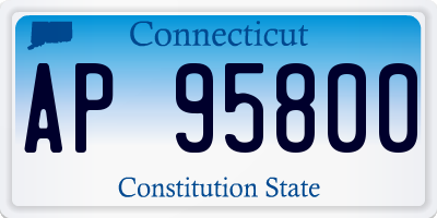 CT license plate AP95800