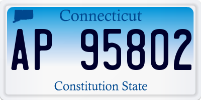 CT license plate AP95802