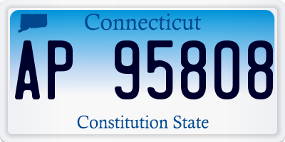 CT license plate AP95808